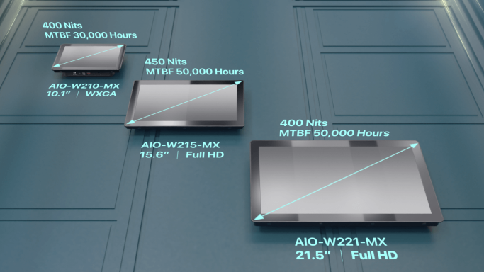 IP65 Industrial Monitors 10.1", 15.6", 21.5"