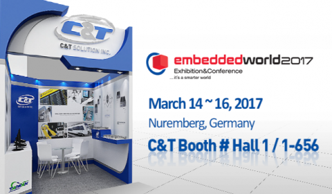 C&T Presents Industrial Automation and in-vehicle application solutions at Embedded World 2017.