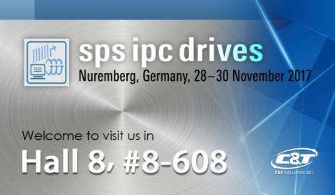 Welcome to Visit C&T at SPS IPC Drives 2017 in Nuremberg, Germany