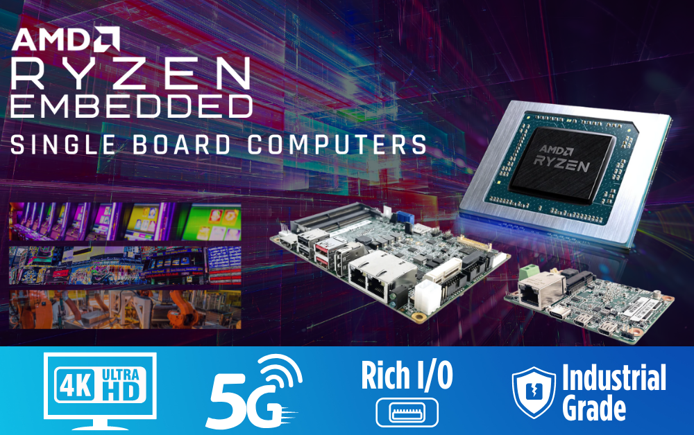Now Available at C&T - AMD Ryzen Embedded Industrial SBCs!